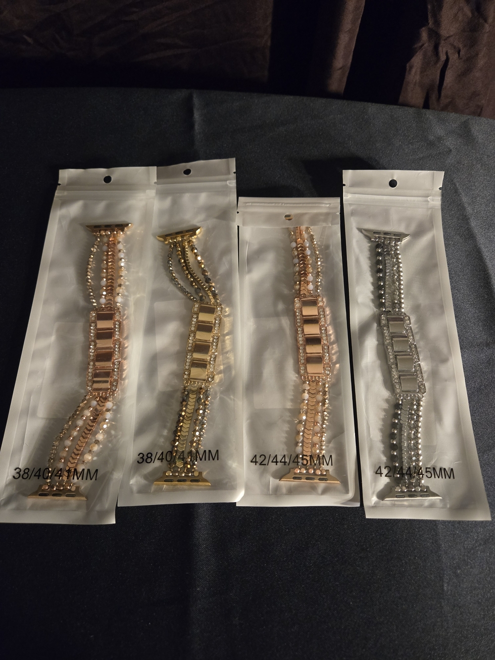 Rhinestone Crystal Bracelet Watch Band - Rose Gold, Gold, Silver